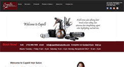 Desktop Screenshot of capellihairsalonllc.com