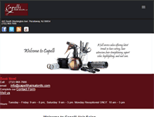 Tablet Screenshot of capellihairsalonllc.com